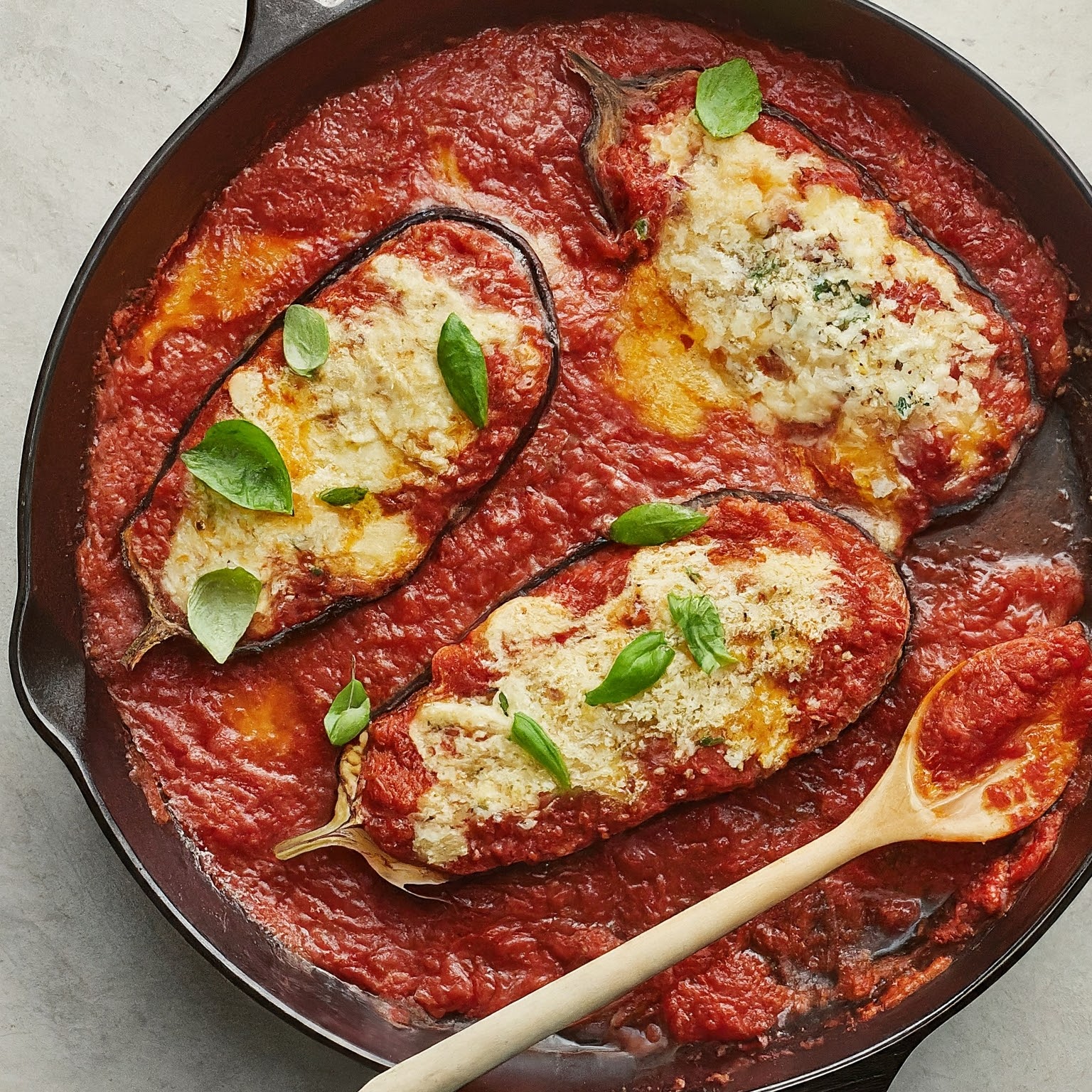 Stuffed Eggplant Parmesan